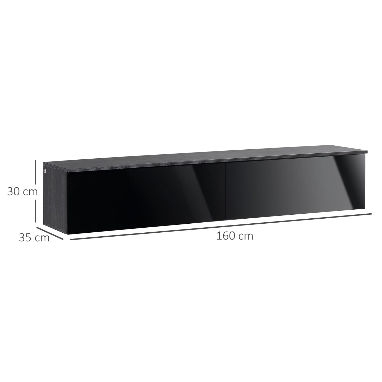 High Gloss Floating TV Unit Stand for TVs up to 70"