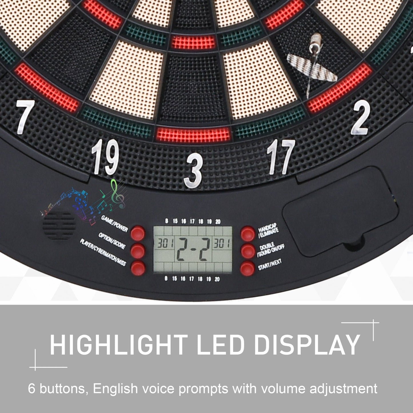 Electronic Dartboard 26 Games