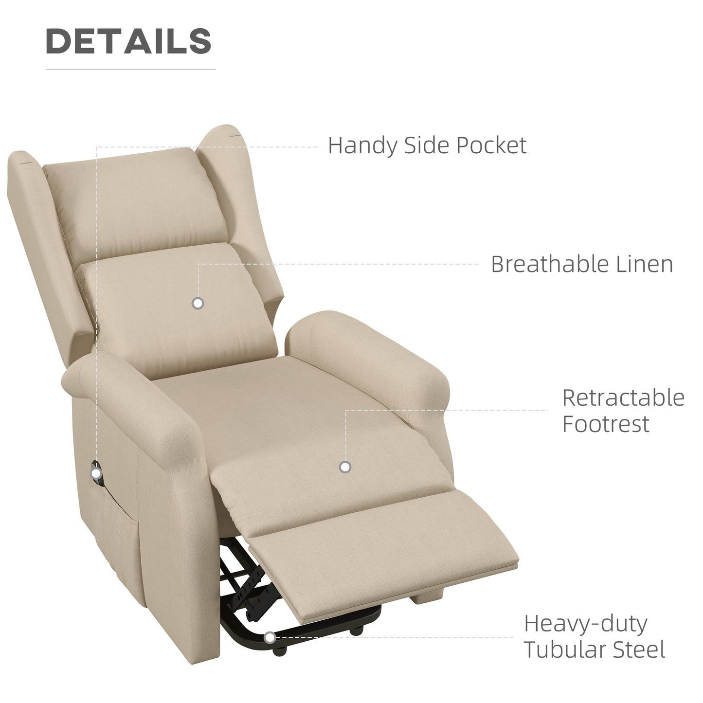 Power Lift Chair for the Elderly with Remote Control