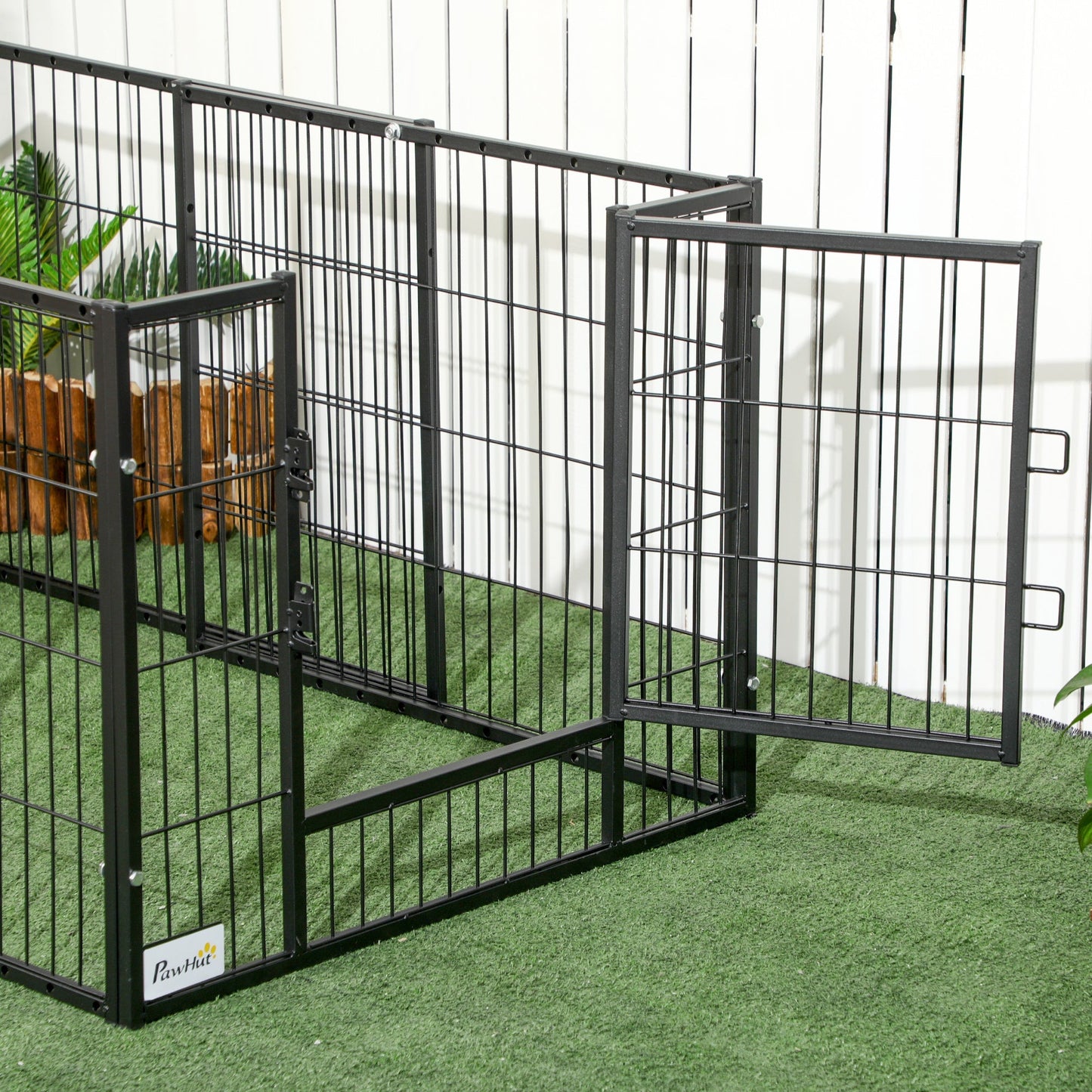 PawHut 82.5-150 x 61cm Heavy Duty Pet Playpen