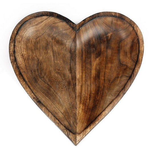 Scarthingwell Heart Bowl Wood - 30.5cm