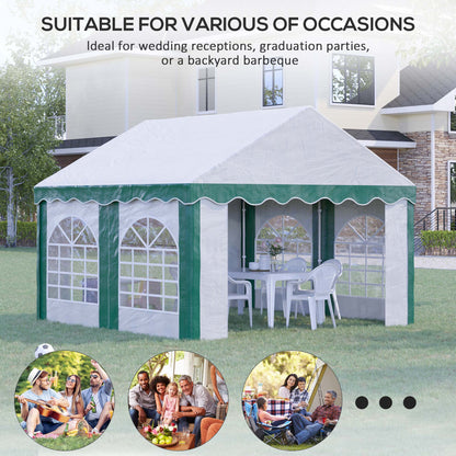 4 x 4m Garden Gazebo with Sides