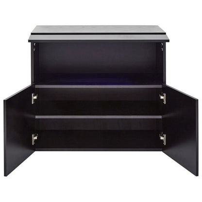 GFW Galicia Sideboard Black 3 Doors 3 Shelves