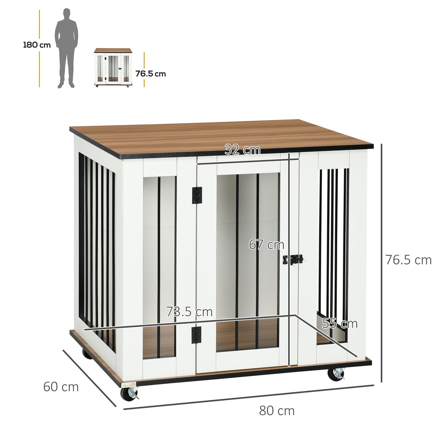 PawHut Dog Crate Furniture