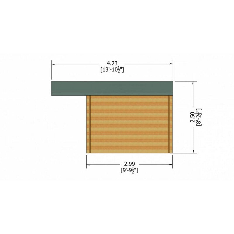 Shire Shire Glenmore 9' 9" x 9' 9" Apex Log Cabin - Premium 28mm Cladding Tongue & Groove