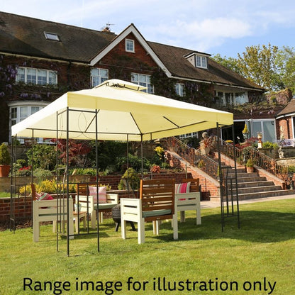 Wensum Garden Gazebo by Wensum with a 3 x 3M Cream Canopy