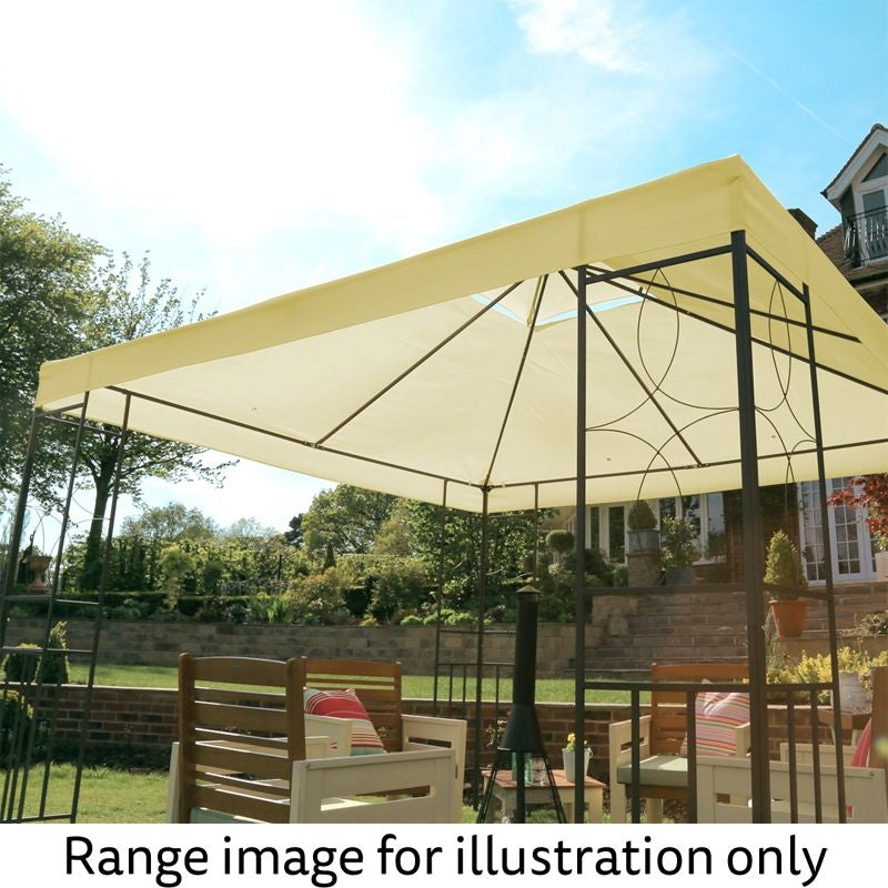 Wensum Garden Gazebo by Wensum with a 3 x 3M Cream Canopy