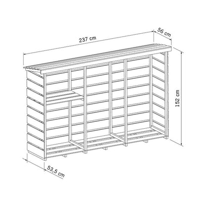 Wensum Garden Log Store by Wensum