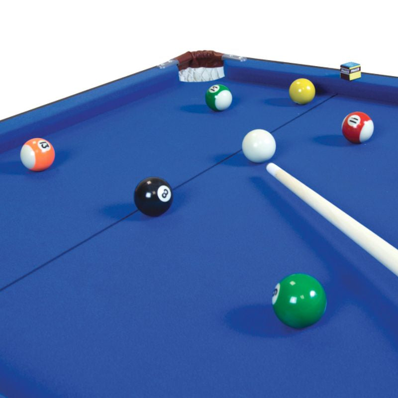 Wensum 4 Foot 6 Inch Blue Pool Games Table Including Balls & 2 Cues