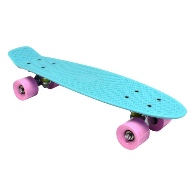 Wensum Wensum 22" Retro Cruiser Mini Plastic Skateboards - Aqua