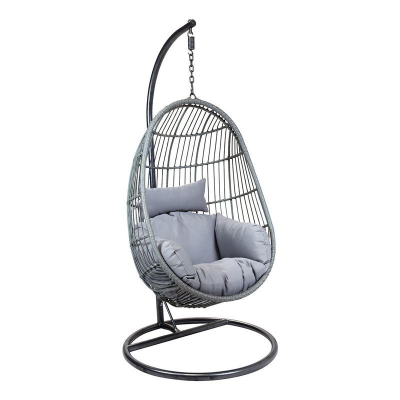 Wensum Classic Rattan Garden Cocoon Swing Seat by Wensum with Grey