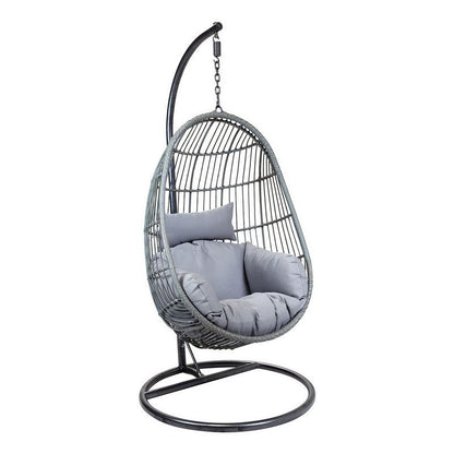 Wensum Classic Rattan Garden Cocoon Swing Seat by Wensum with Grey