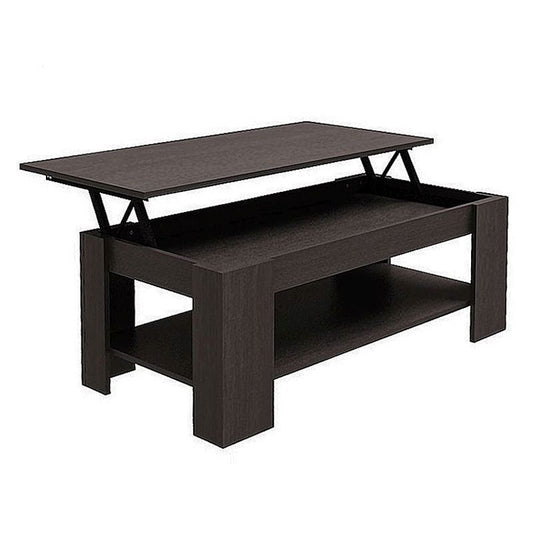 GFW Harper Extending Coffee Table Brown 1 Shelf 105cm