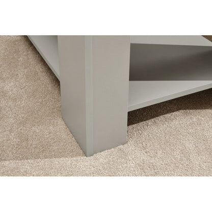 GFW Ember Extending Coffee Table Grey 1 Shelf 105cm