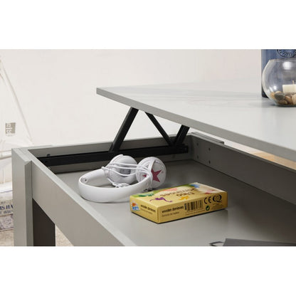 GFW Ember Extending Coffee Table Grey 1 Shelf 105cm