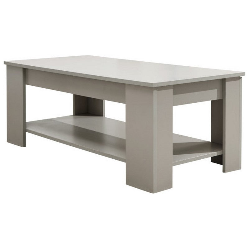 GFW Ember Extending Coffee Table Grey 1 Shelf 105cm