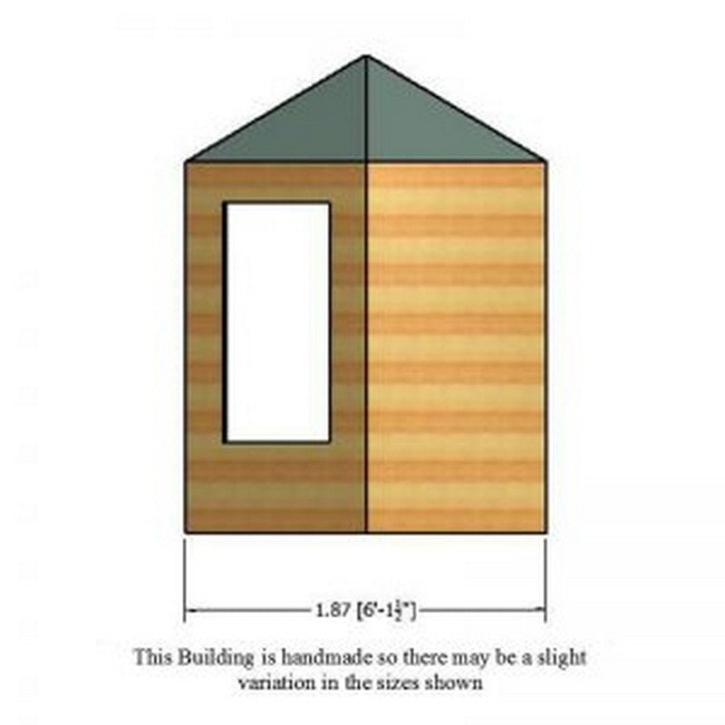 Shire Shire Hexagonal 7' 1" x 6' 1" Hexagonal Hip Summerhouse - Premium Pressure Treated Shiplap