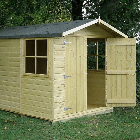 Shire Shire Guernsey 7' x 10' 11" Apex Shed - Premium Pressure Treated Shiplap