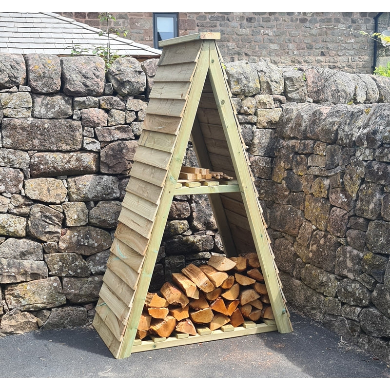 Croft Triangular Garden Log Store by Croft