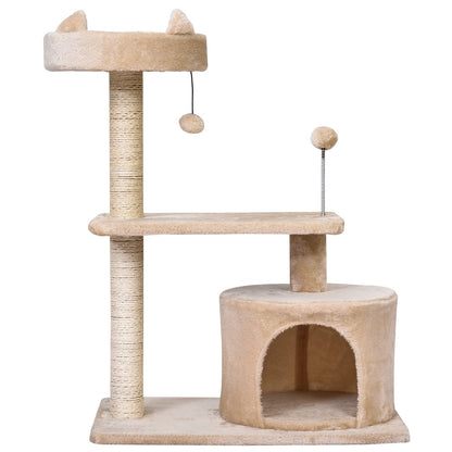 PawHut Mult Level Cat Tree for Indoor Cats with Scratching Post Bed Condo Perch