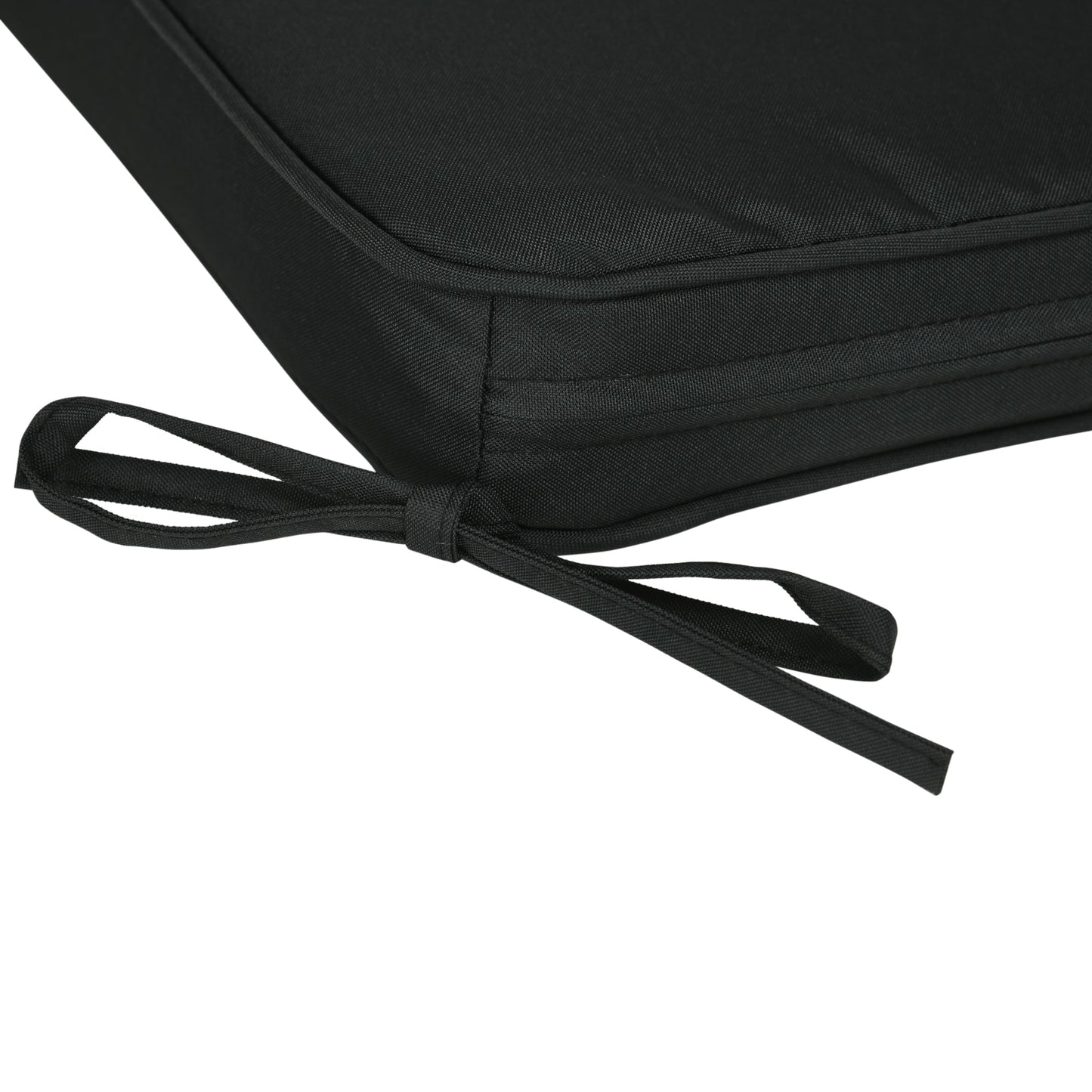 Set of Six Replacement Chair Cushions - Black