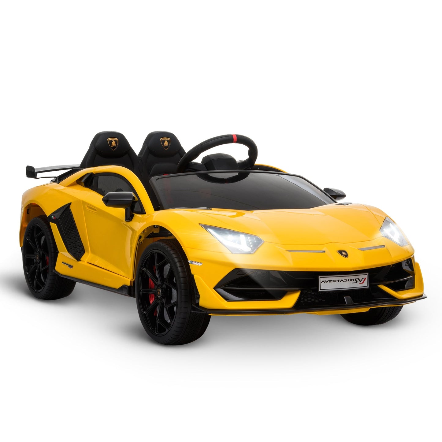 Lamborghini SVJ 12V Kids Electric Ride On Car Sport Racing Toy RC for 3-8 Yrs