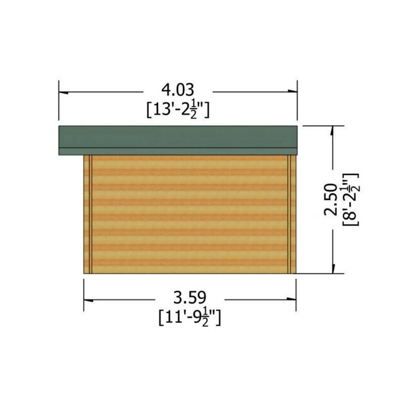 Shire Shire Hale 12' x 12' Apex Log Cabin - Premium 28mm Cladding Tongue & Groove