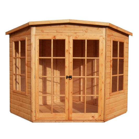 Shire Shire Hampton 10' 3" x 10' 3" Flat Summerhouse - Premium Dip Treated Shiplap