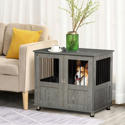 PawHut Dog Crate Furniture End Table