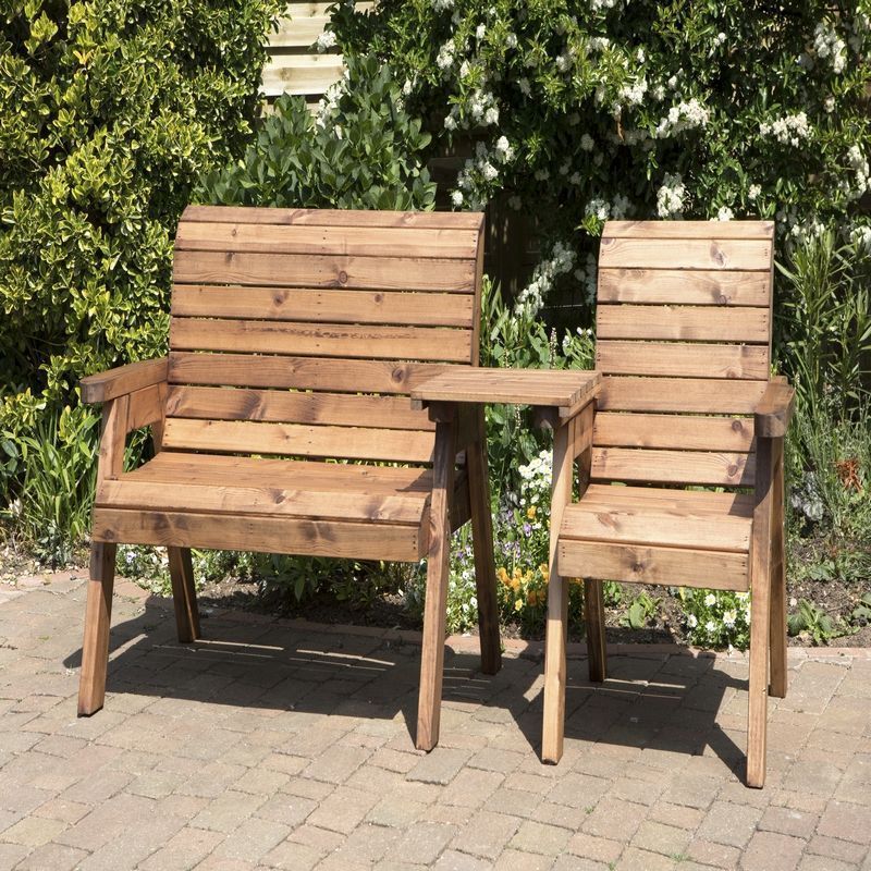 Charles Taylor Scandinavian Redwood Garden Tete a Tete by Charles Taylor - 3 Seats