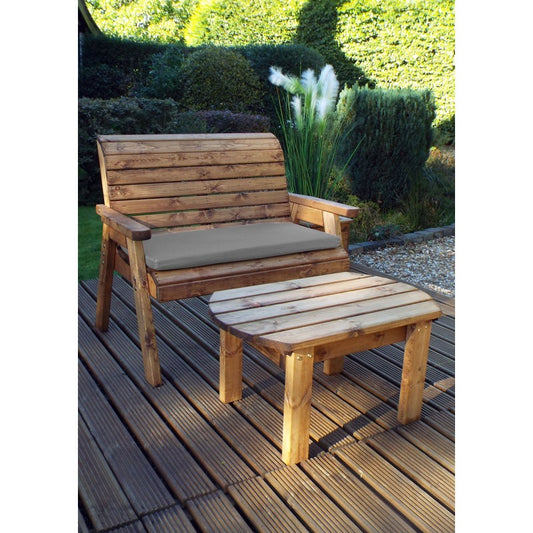 Charles Taylor Deluxe Garden Furniture Set by Charles Taylor - 2 Seats Grey Cushions