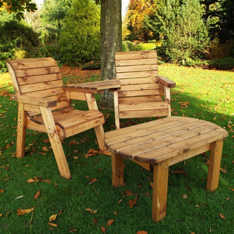 Charles Taylor Scandinavian Redwood Garden Tete a Tete by Charles Taylor - 2 Seats