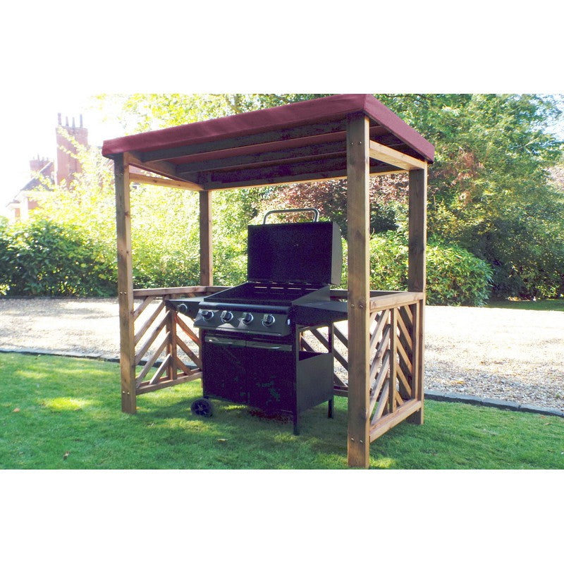 Charles Taylor Scandinavian Redwood Garden BBQ Shelter by Charles Taylor Burgundy