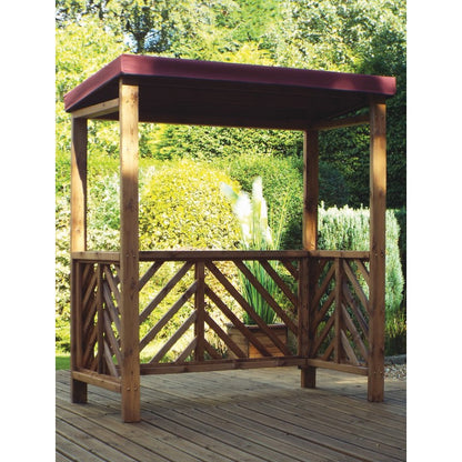 Charles Taylor Scandinavian Redwood Garden BBQ Shelter by Charles Taylor Burgundy