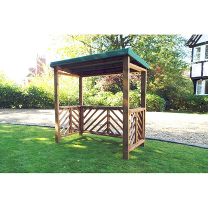 Charles Taylor Scandinavian Redwood Garden BBQ Shelter by Charles Taylor Green