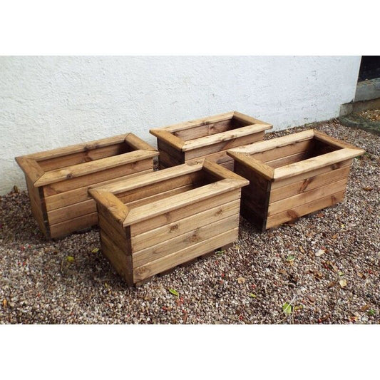 Charles Taylor Scandinavian Redwood Garden Planter Set by Charles Taylor