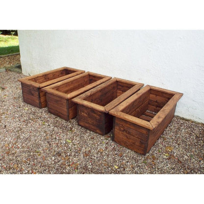 Charles Taylor Scandinavian Redwood Garden Planter Set by Charles Taylor