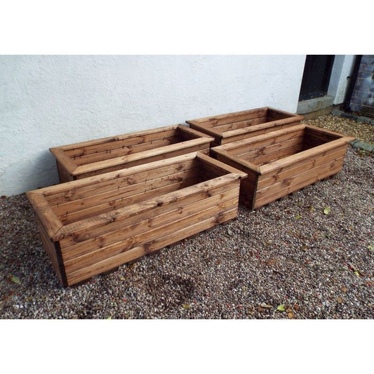 Charles Taylor Scandinavian Redwood Garden Planter Set by Charles Taylor