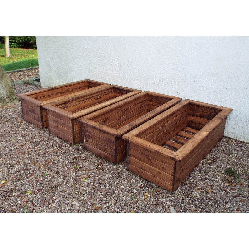 Charles Taylor Scandinavian Redwood Garden Planter Set by Charles Taylor