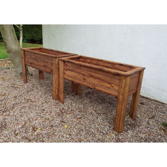 Charles Taylor Scandinavian Redwood Garden Raised Planter Set by Charles Taylor