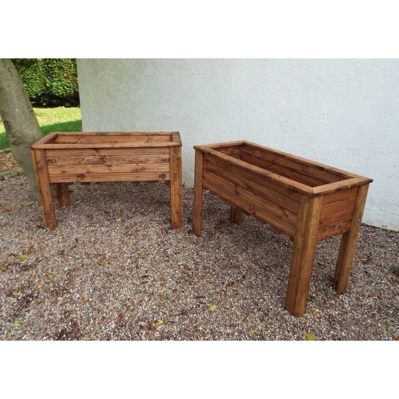 Charles Taylor Scandinavian Redwood Garden Raised Planter Set by Charles Taylor