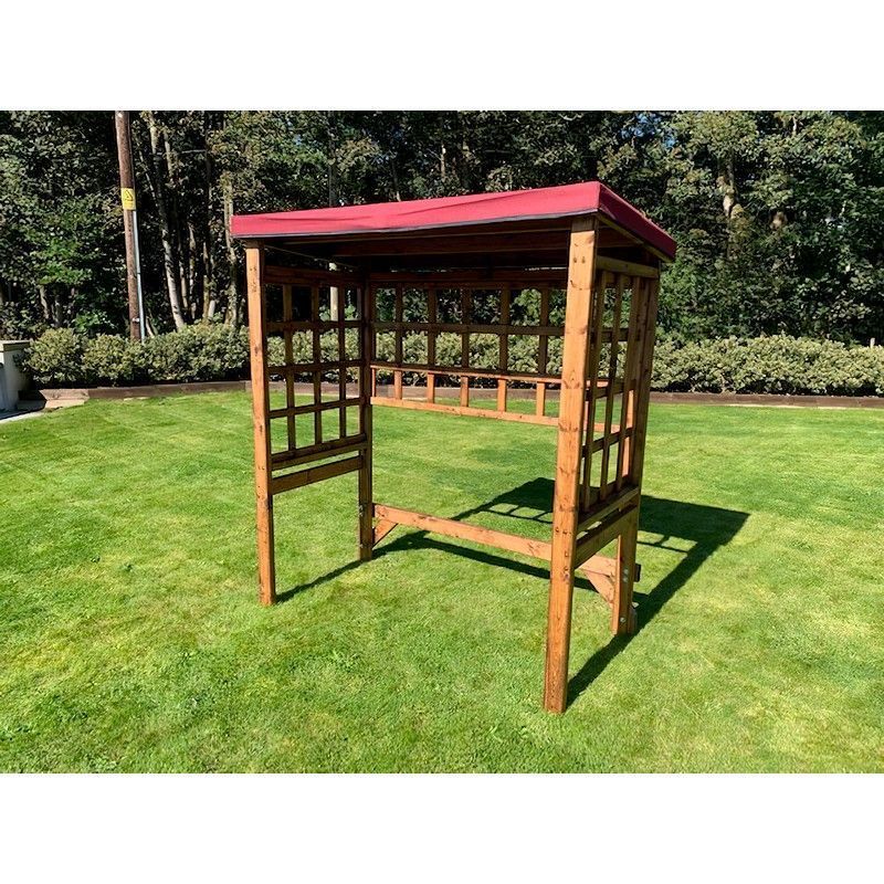 Charles Taylor Scandinavian Redwood Garden BBQ Shelter by Charles Taylor Burgundy