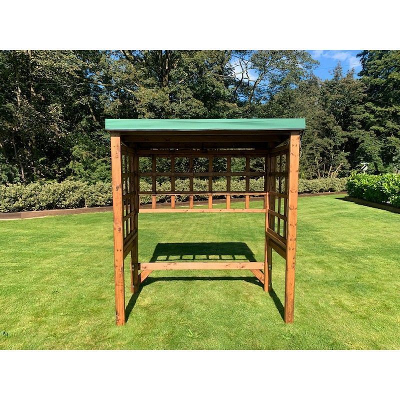 Charles Taylor Scandinavian Redwood Garden BBQ Shelter by Charles Taylor Green