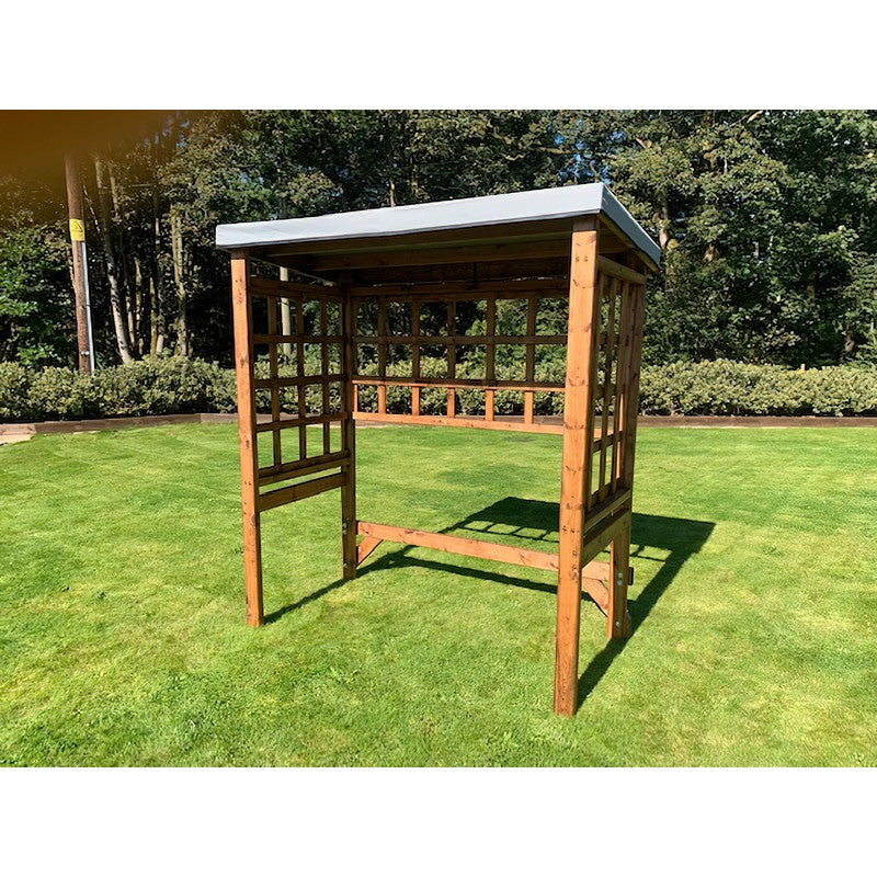 Charles Taylor Scandinavian Redwood Garden BBQ Shelter by Charles Taylor Grey