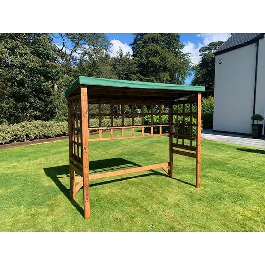 Charles Taylor Scandinavian Redwood Garden BBQ Shelter by Charles Taylor Green