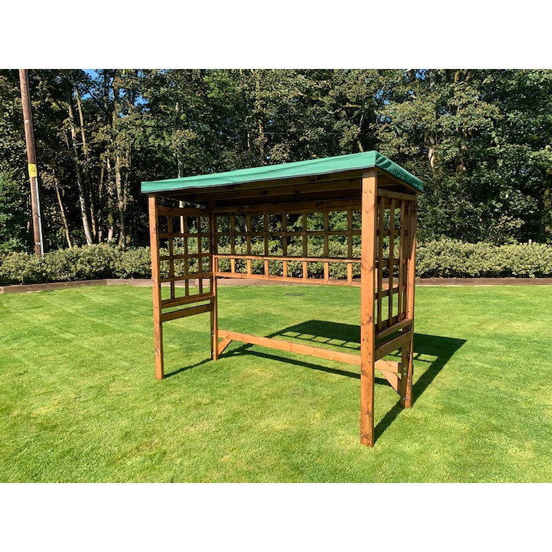 Charles Taylor Scandinavian Redwood Garden BBQ Shelter by Charles Taylor Green