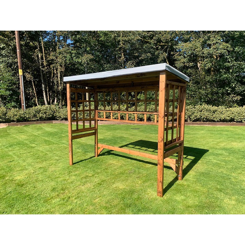 Charles Taylor Scandinavian Redwood Garden BBQ Shelter by Charles Taylor Grey