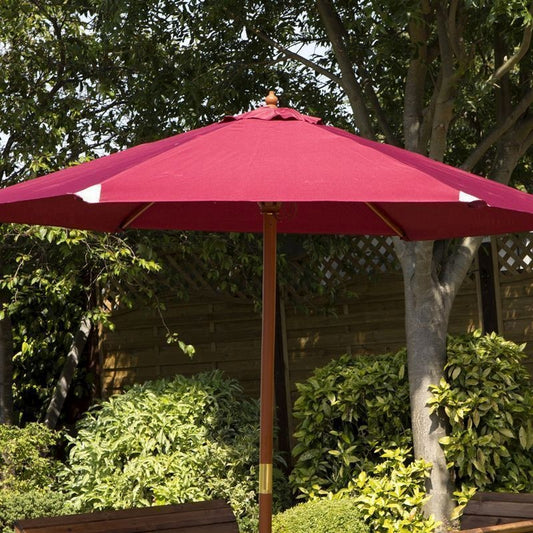 Charles Taylor 2.7 Metre Garden Parasol - Burgundy