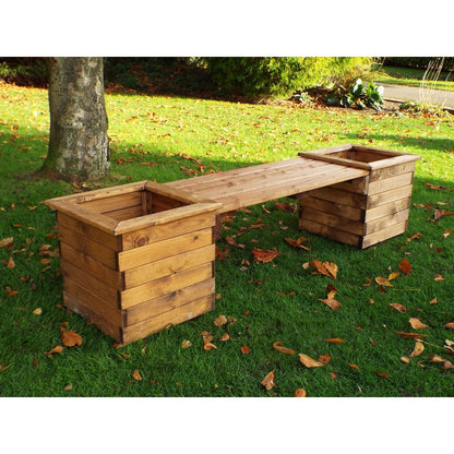 Charles Taylor Scandinavian Redwood Garden Planter Bench by Charles Taylor - 2 Seats