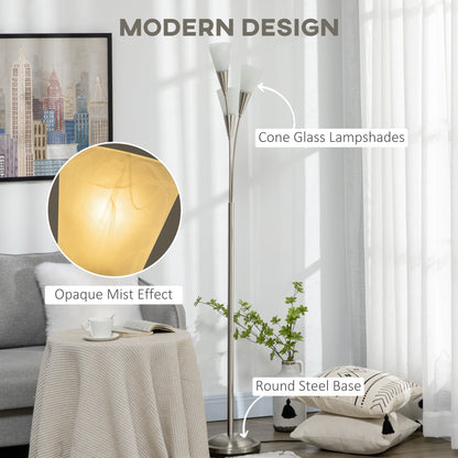 3-Light Upright Floor Lamps for Living Room